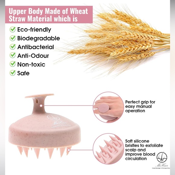 NWT MiHair Scalp Massager Shampoo Brush - Picture 5 of 9